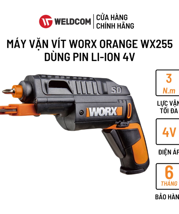 MÁY VẶN VÍT WORX ORANGE WX255